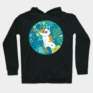 Floral Cat Hoodie